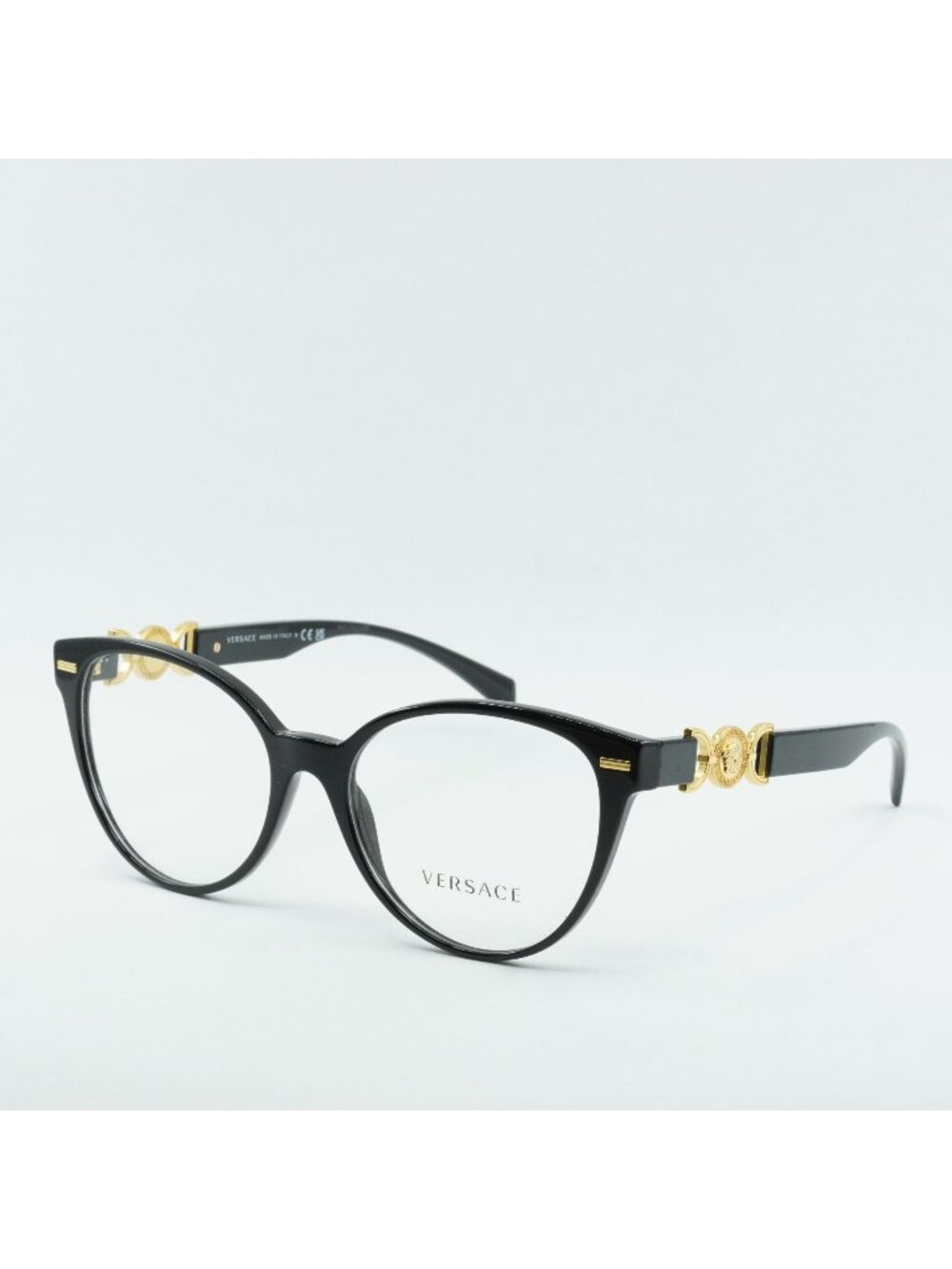 Versace VE3334 GB1 Eyeglasses Black 55mm Cat Eye Frame